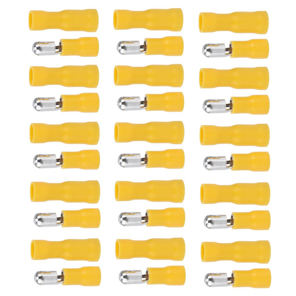 50Pcs Crimp Connector 12‑10 AWG Insulated Male Female Bullets Wire Terminal Set Kit