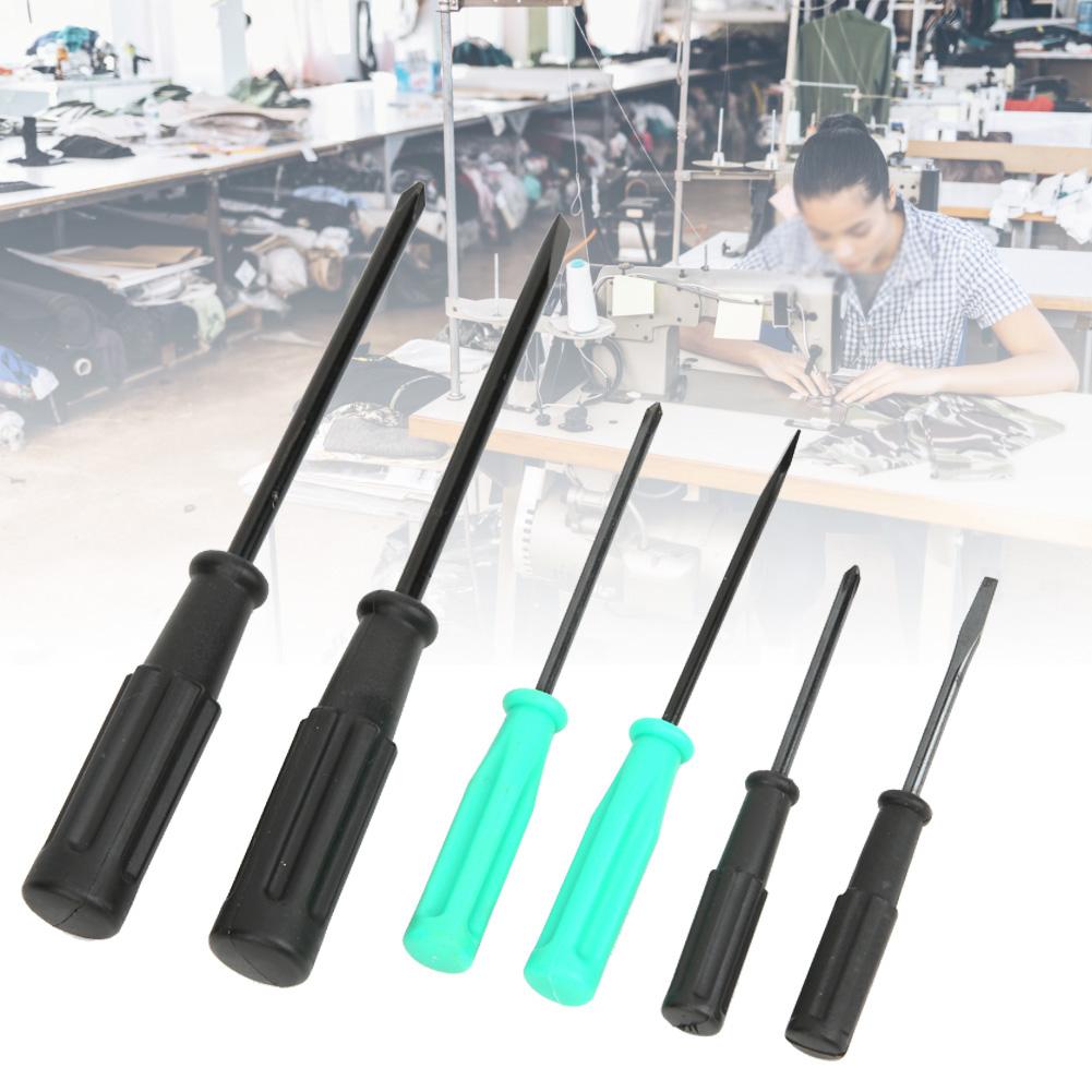 Sada 6 šroubováků s drážkou, křížový, tepelně zpracovaný, opravný šroubovák pro šicí stroje