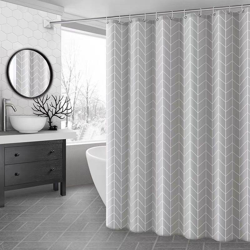 Bathroom Thickened PEVA Waterproof Mildew Proof Fabric Curtain Partition Curtain Shower Curtain