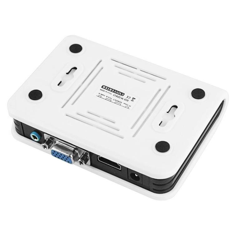 1080P HDMI na VGA adaptér Digitální na analogový převodník videa a zvuku Kabel pro Xbox 360 PS3 PS4 PC Laptop TV Box Projektor(Bílý)