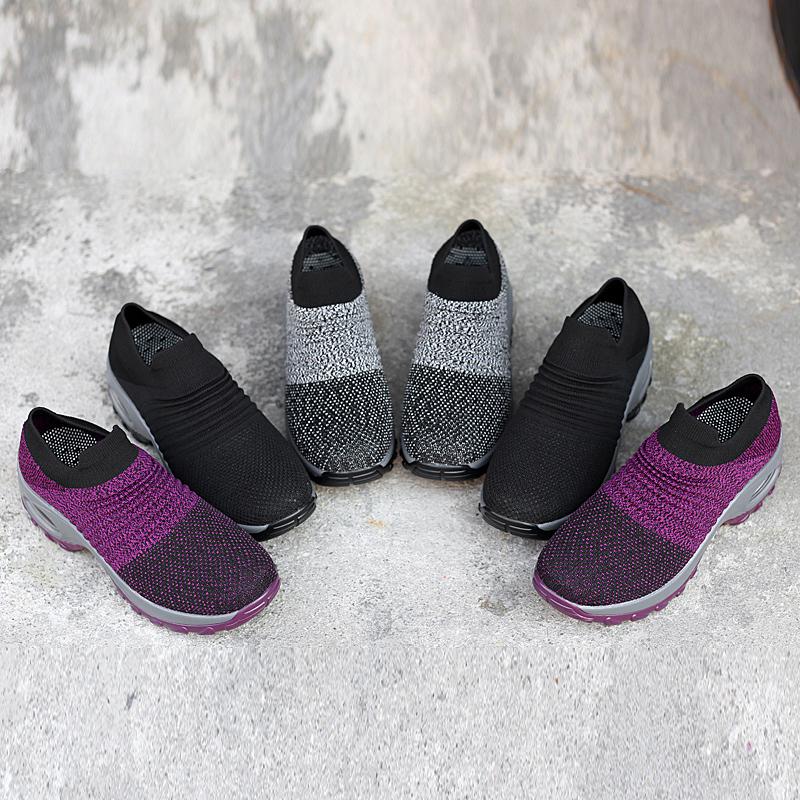 Fashion Casual Sport Shoes Sneakers Autumn Platform Flat Slip-on Comfortable Outdoor Women Shoes