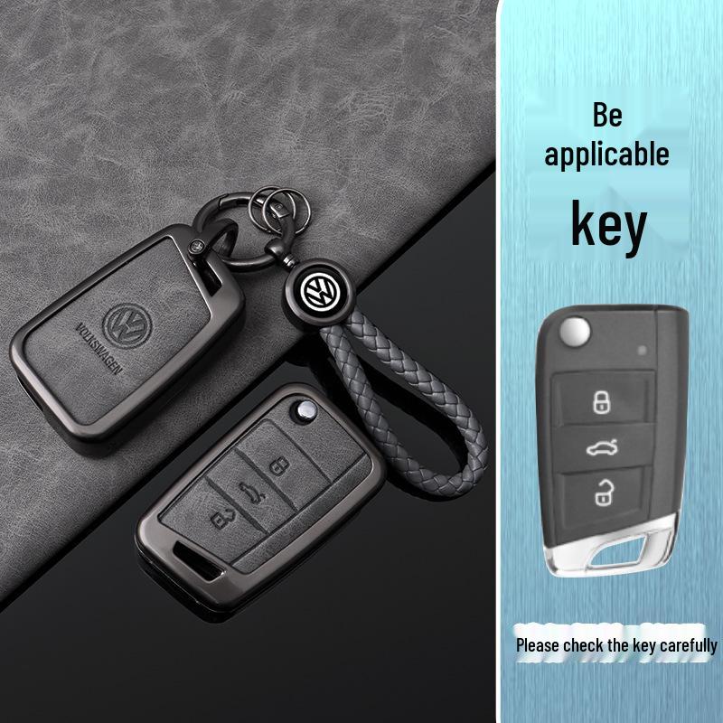 Compatible Volkswagen 14-20 Key Case: Zero Degree Bora Tayron Tiguan L Protective Car Key Shell