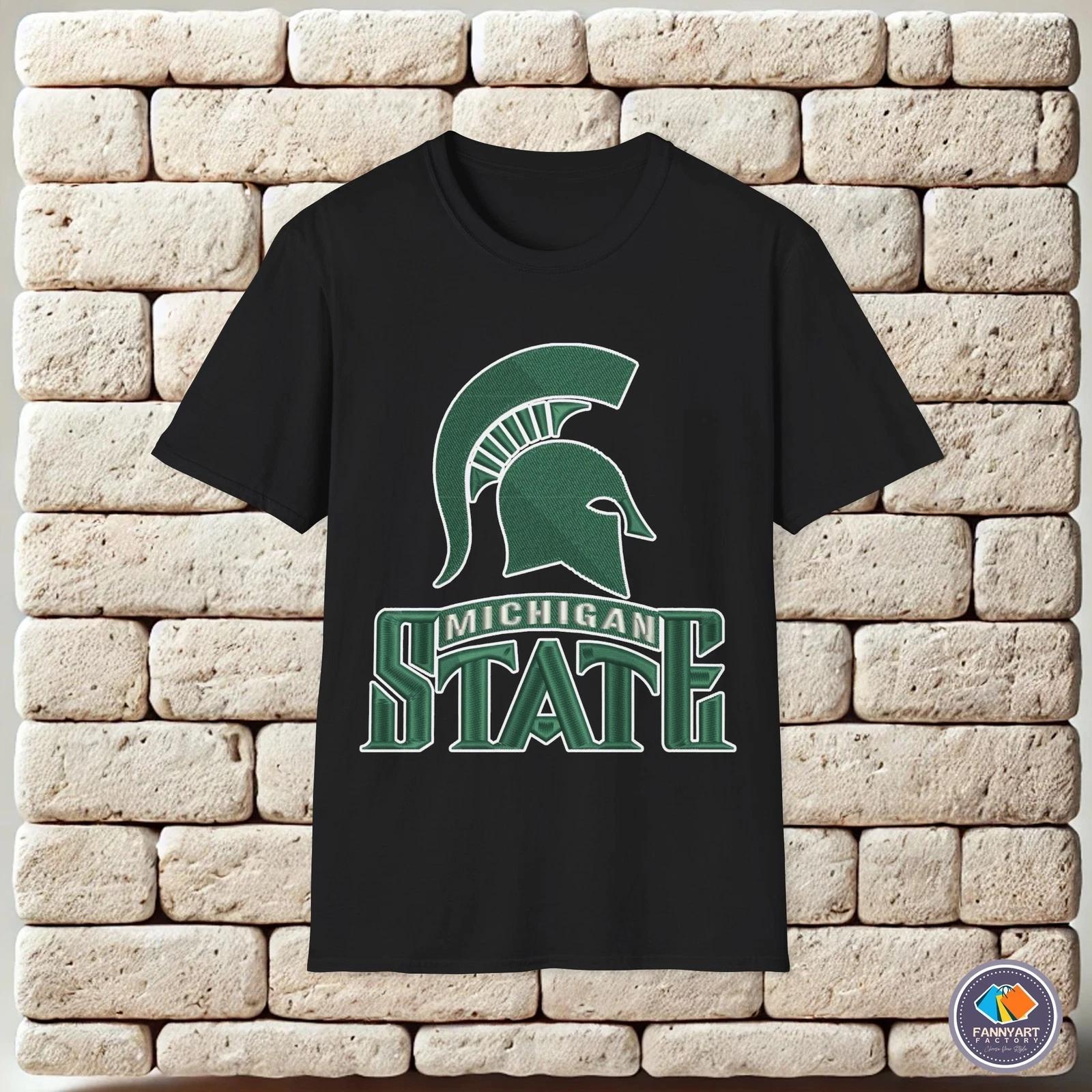 Michigan State Spartans Baseball Club Logo Unisex T-Shirt L