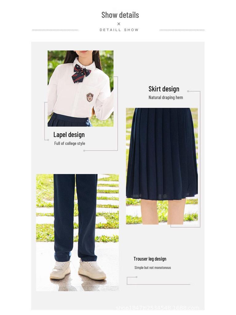 JK Style School Uniform: Pleated Skirt Set for Middle & High School Sports, Choir, Poetry Events