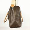 GINZA Kanematsu Leather Boston Bag Shoulder Dark Brown(USED)