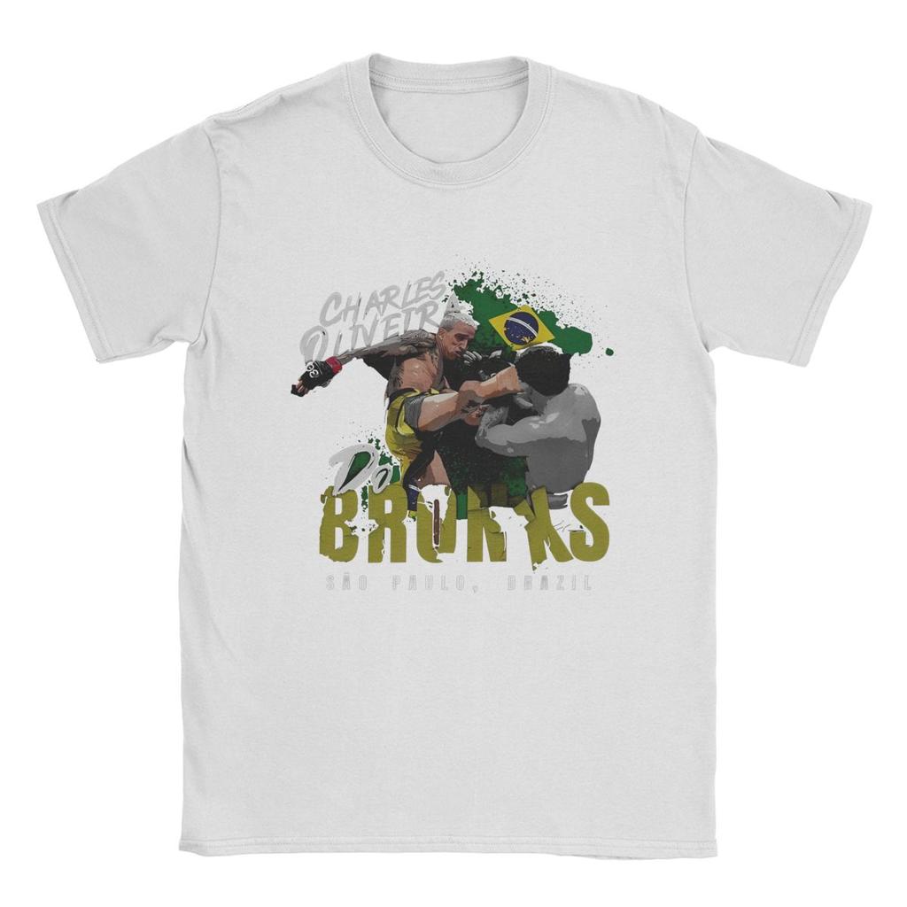 Charles Oliveira Do Bronxs Brazil Boxer T Shirt Merchandise Men Women's Pure Cotton Creative T-shirt Short Sleeve Clothes Summer
