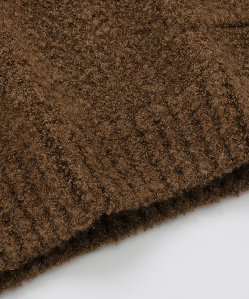FRIZMWORKS Alpaca Boucle Knit _ Brown