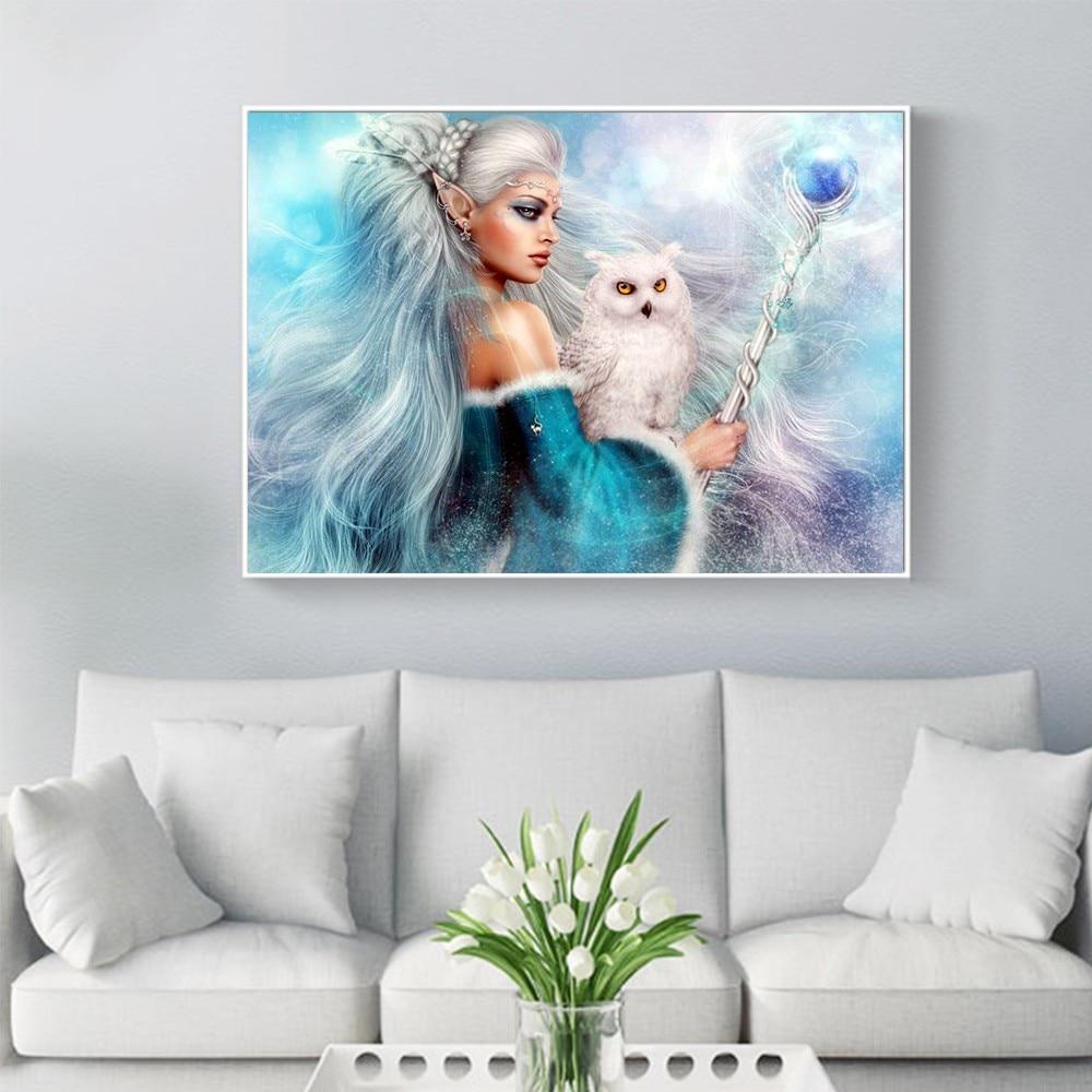 5D DIY diamantová maľba plné okrúhle dievčenské diamantové mozaikové vyšívanie Výpredaj krížikovým stehom