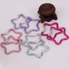 Carabiner Clip Star Shape Climbing Buckle Aluminum Alloy Heavy Duty Keyring Hook for Camping Fishing Hiking Traveling