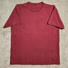 Vtg Y2k Thrashed Blank Faded Burgundy Size XL FoTL T-shirt Indie Sleeze Minimal