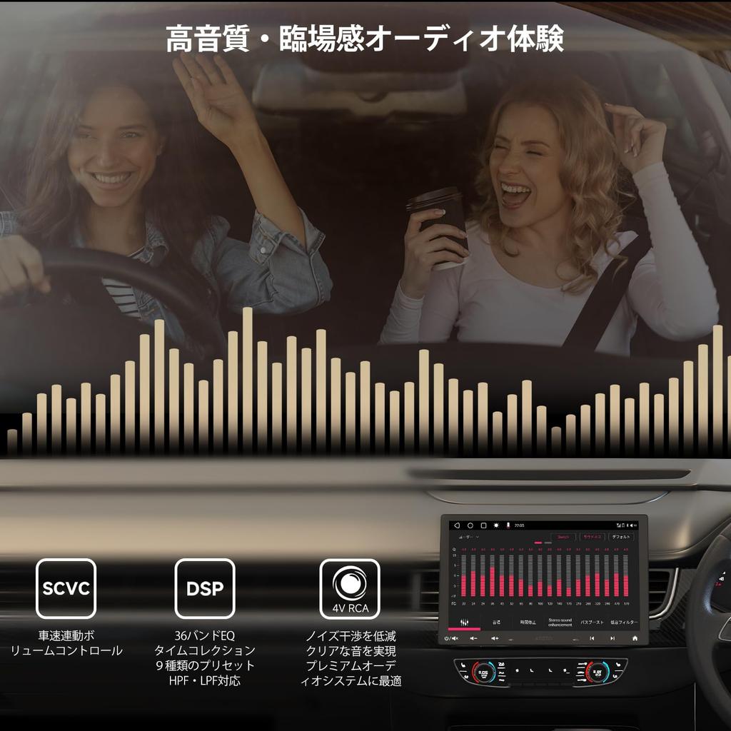 inch ATOTOZONE S8 2DIN 1DIN floating Android car navigation display 4G large wireless CarPlay Android 36EQ AI with rear camera external microphone