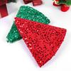 Christmas Tree Skirt with Small Sequins Red Tree Skirts Mini Xmas Tree Skirts for Home Party Holiday Indoor Outdoor Decorations