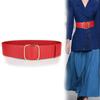 Fashion Retro Vintage Leather Belt Wide Waist Strap No-hole Buckle Waistband Trouser Dress Belts
