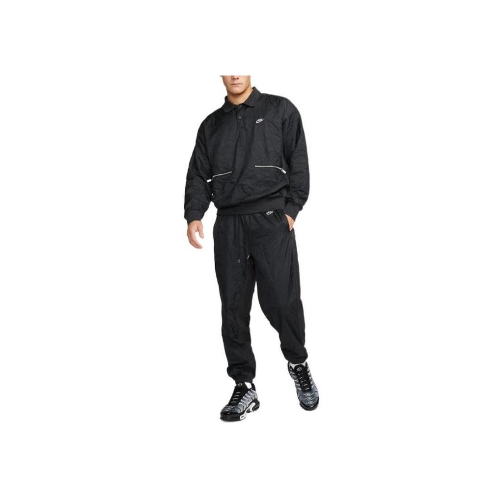 Nike Sportswear Circa Solid Print Logo με φερμουάρ Ανδρικά εξωτερικά ενδύματα μαύρο DR6077-045