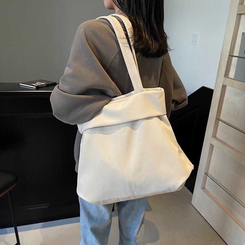 Women's Handbag Lightweight Shoulder Bag Solid Color Tote Bag