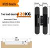 Adjustable 180° Concealed Door Hinges for Inward/Outward Opening Wooden Doors