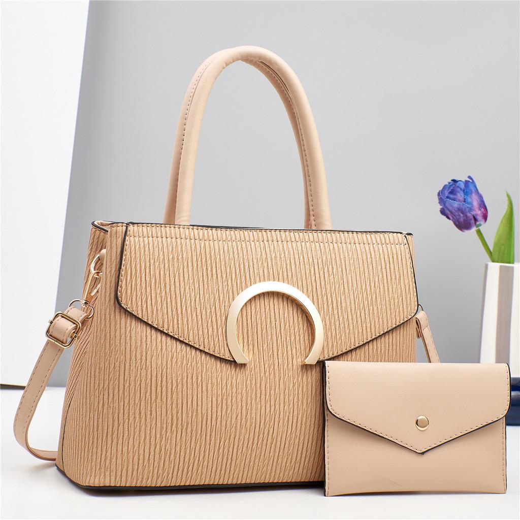 Spacious And Classic Pu Leather Tote Bag For Women Ideal For Outfits Daily