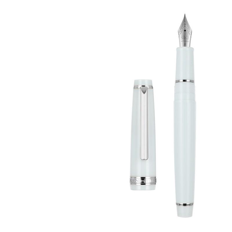Luxury Jinhao 82 Peacock Blue Fountain Pen Acrylic Pen Spin Golden EF F Nib Business Office School Supplies Writing Ink Pen