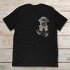 Söt Cane Corso i fickan Rolig Italiensk Mastiffvalp T-shirt Ny 100% Bomull Kortärmad Rundhalsad T-shirt Casual Herrtopp