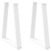 Vidaxl Coffee Table Legs, 2 Pcs, White, 60X(72-73) Cm, Steel