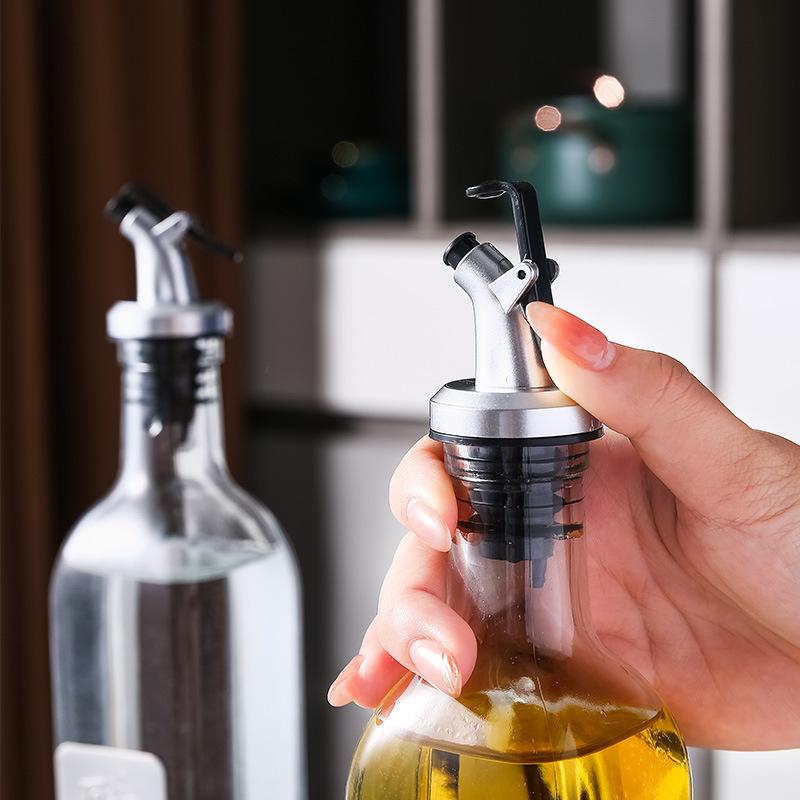 1/2/3pcs Olive Oil Spouts Oil Vinegar Bottle Stopper Spout Leakproof Nozzle Dispenser Creative Leakproof Silicone Bottle Stopper