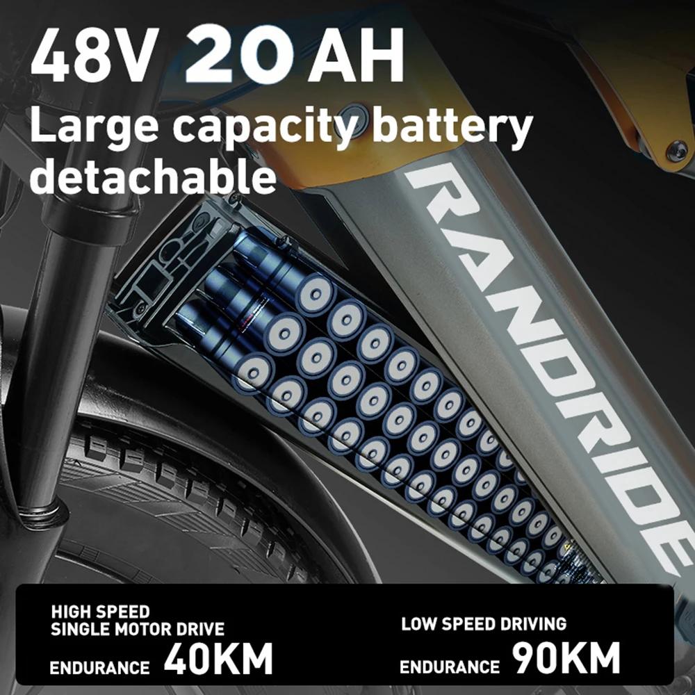 Neues YX80M-2 Elektrofahrrad 750W * 2 Doppelmotor 48V 20Ah Akku 7-Gang Hydraulikbremse Vollgefedert 26 Zoll Erwachsenen E-Bike