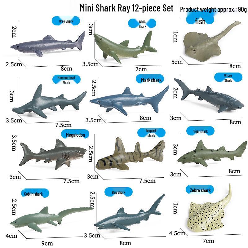 Ocean Crab Simulation Toy Set: Includes Hermit, Swimming, and Three-Spot Plastic Models