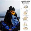 1pc Wolf Moon Night Heart Blanket Lightweight Flannel Blanket Throw Blanket For Sofa, Bed, Travel, Camping yy2509026200