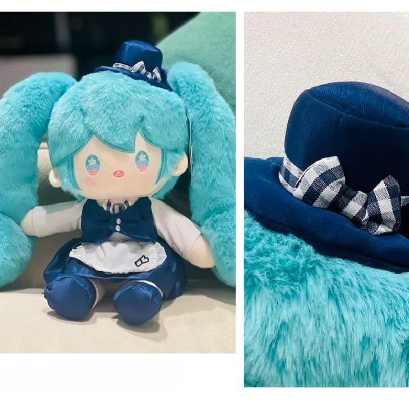 New Cartoon Hatsune Miku Plush Doll Anime Peripheral Hatsune Miku Cos Clothes Plush Sofa Pillow Children Companion Toy Doll Gift
