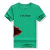 I'm Fine Graphic Novelty Sarcastic Movie Halloween Costume Humor Scary Funny T Shirt Gifts for WoClothing Graphic Tee