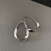 Girls' Earrings Niche Design Sense High-end Earbuds Plain Circle Earrings for Women
