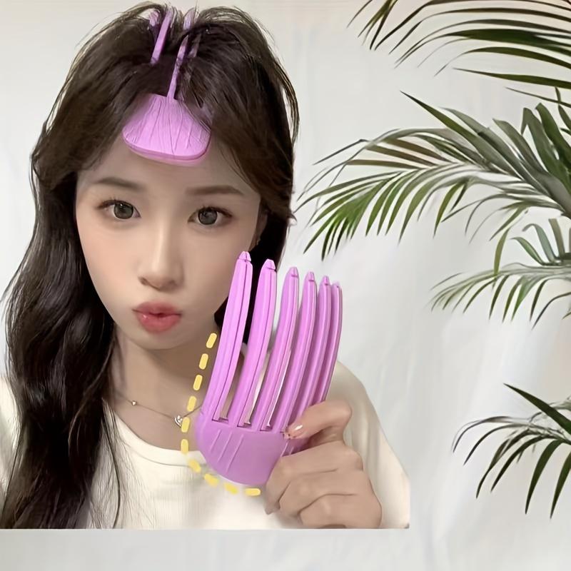 1 Set Wide Tooth Volumizing Comb Durable ABS Plastic Bristles Root Lift Volume Enhancer for Normal & Relaxed Hair