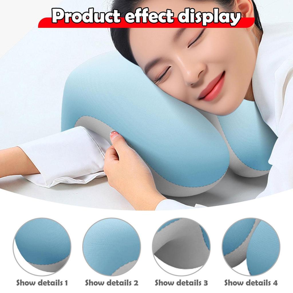 Desk Napping Pillow Breathable Lightweight Headrest Multiuse Lunch Break Comfortable Support Cushion for Travel Car School