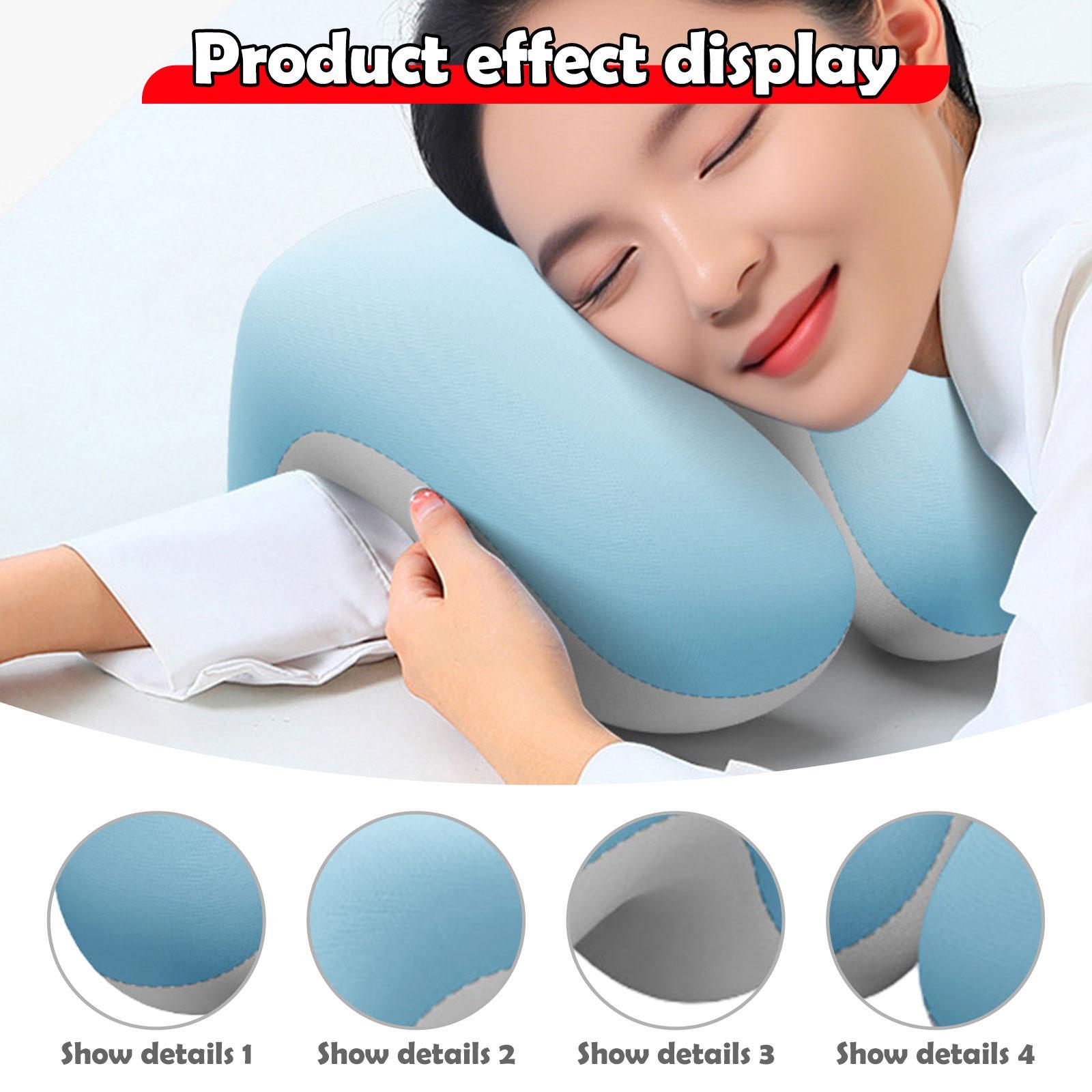 

Desk Napping Pillow Comfortable Lunch Break Memory Foam Lightweight Multipurpose Face Down Pillow for Office Travel Car School