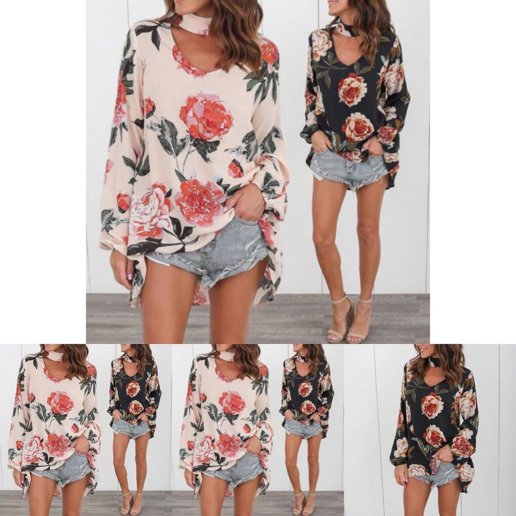 Premium Quality Chemisier T-shirt For Women With Elegant Floral Print Design