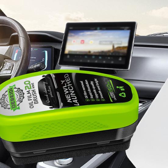 Kartáč na čištění olejového filmu na autoskla Čistič čelního skla s ergonomickou rukojetí na čelní sklo