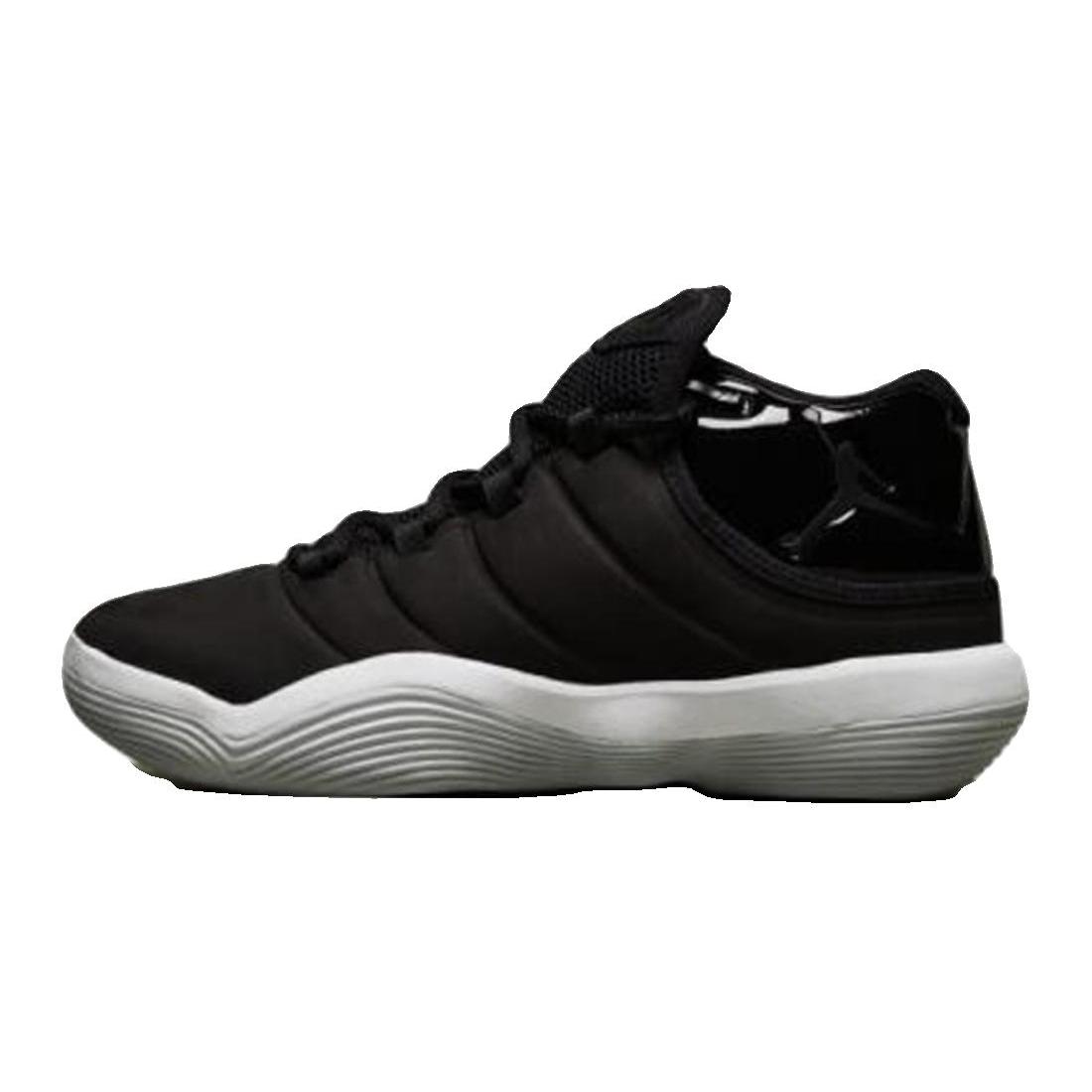 

New Jordan Super.Fly Abrasion Resistant Breathable Mid Top Children s Basketball Shoes Black Teenagers 921208-002 36