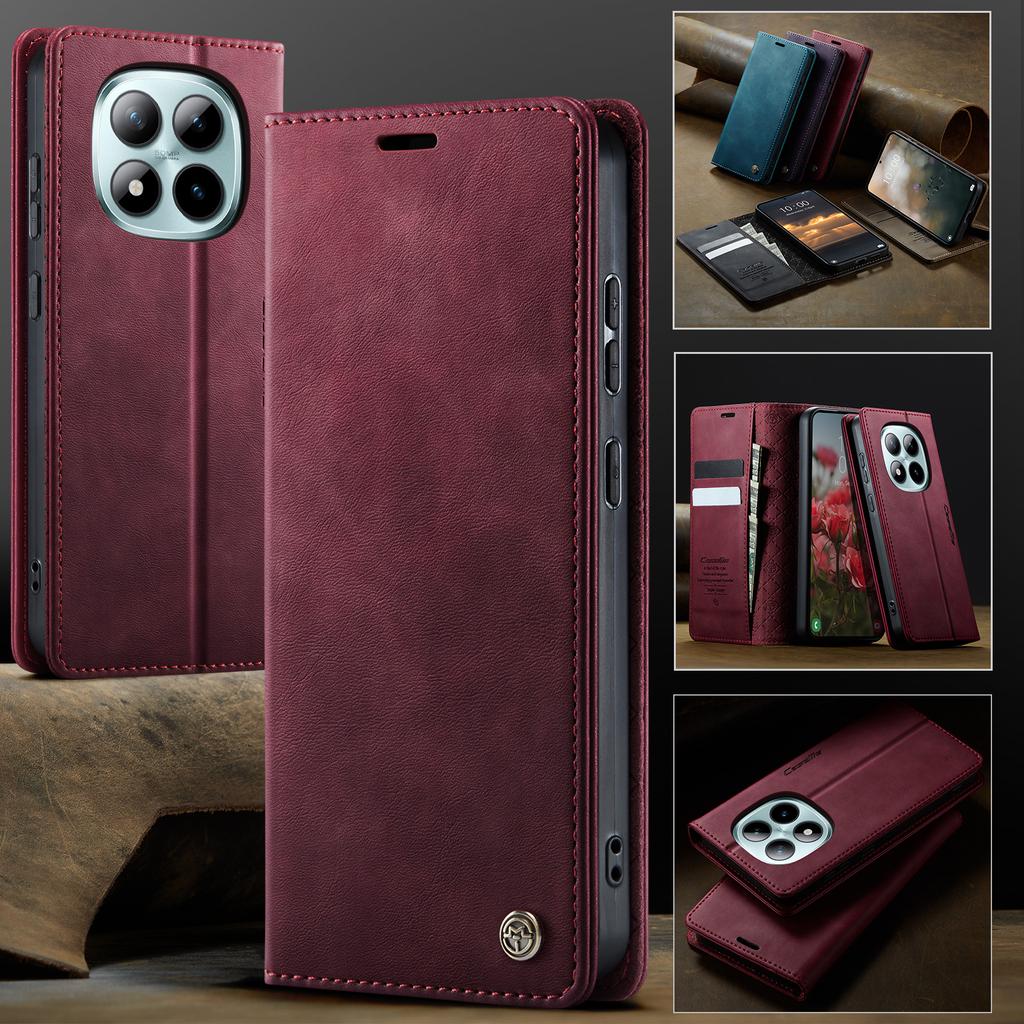 For Xiaomi Poco M8 Pro 5G/Redmi Note 15 Pro+ 5G (Global) Case CASEME 033 Series RFID Blocking Wallet Stand Calf Texture Leather Phone Cover