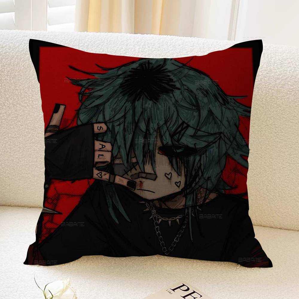 Sally Face Maple Design Cushion Cover Happy Autumn Harvest decor Holiday Decorati Pillow Cover