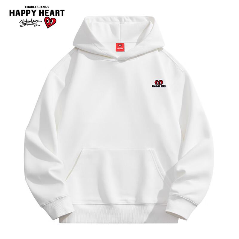 Charles Peach Heart Autumn/Winter Unisex Heavyweight Hooded Sweatshirt