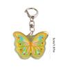 Plastic Butterfly Shaped Keychain Gift for Women Girl Keys Bags and Phones Charm Decorative Butterfly Key Rings