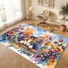 Cat Theme Crystal Velvet Floor Rug Personalized Custom Name Text Warm Carpet Home Decoration