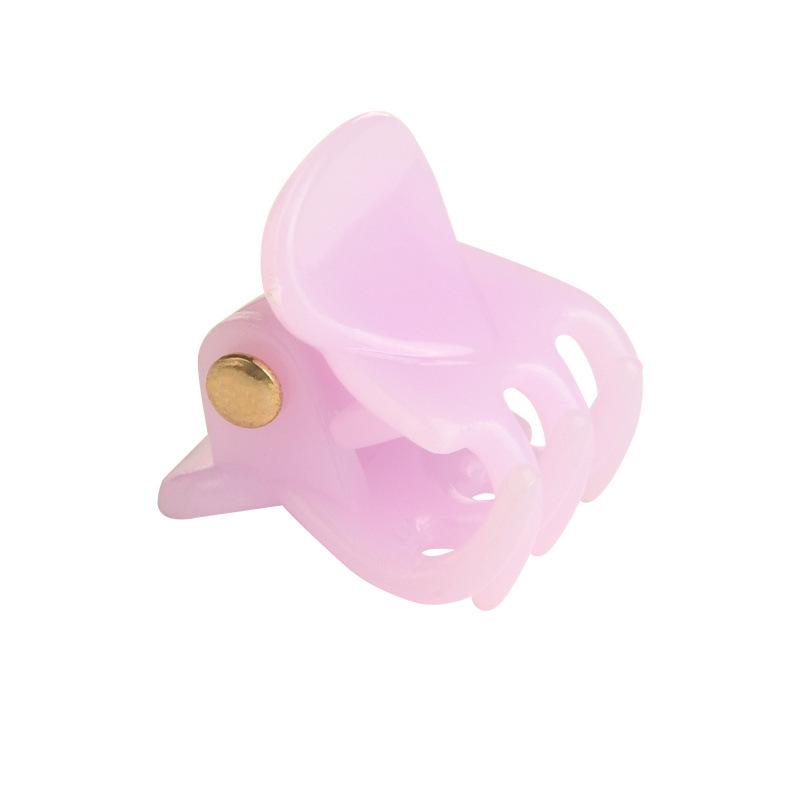 Cartoon Candy Color Kids  Plastic Hair Claw Clips - Spring Braiding Accessories 2*1.6 cm