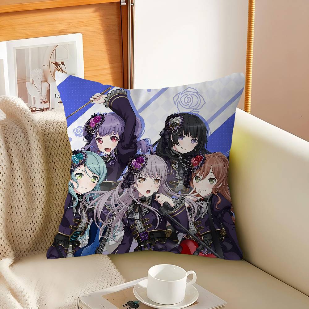R-Roselia Anime Kissenbezug Auto Wurfkissenbezug Für Sofa Auto Weihnachtsgeschenk 40x40cm 45x45cm