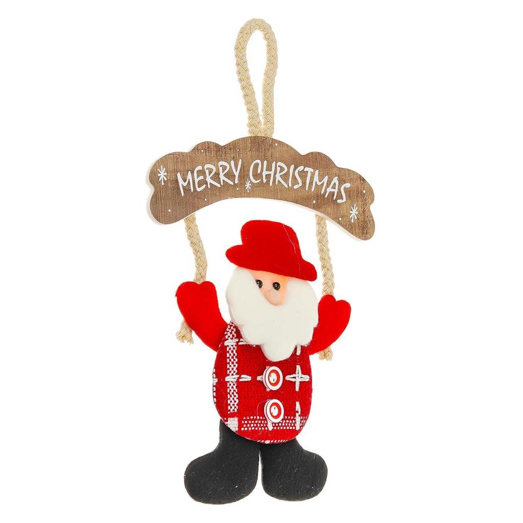 Santa Claus Merry Christmas Wall Hanging Ornament Props | Christmas Tree Decoration Items for Home Office | Christmas Gifts for Women Men