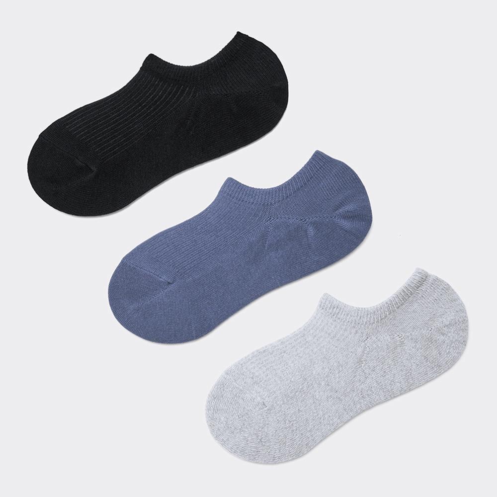 

Короткие носки GU by Uniqlo Ribbed Belly 3P цвет с противоскользящим покрытием