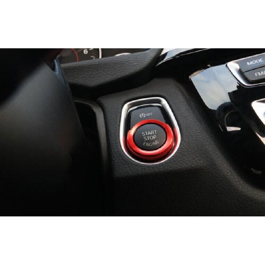 For BMW 2 Series Touring 2015-19 Red Aluminum Start Button Ignition Switch Trim