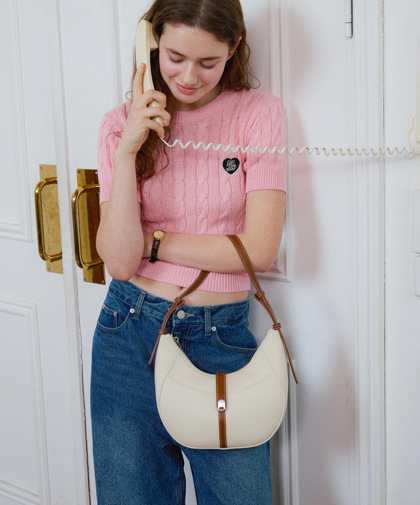 Elegance Paris Bold Canvas Shoulder Bag Otsh007B