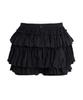 Plasma Sphere Bird Pleated Tiered Shorts Skirt_ 2 Colors