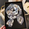 New Fashion Skinny Silk Scarf for Women Hair Ribbons Headbands Bandana Female Bag Wrist Wrap Neckerchief Foulard Neck Ties